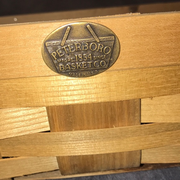 Peterboro rectangular basket 🧺 vintage damaged 💕 - Picture 2 of 4